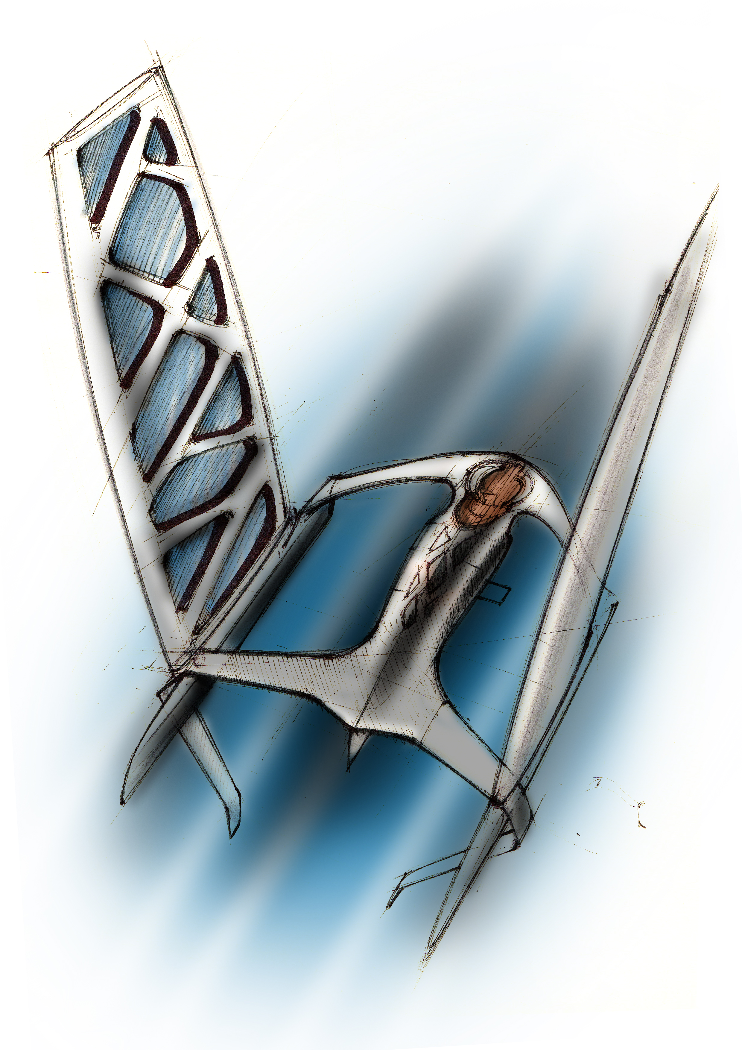 Sail hydrofoil sketch 06