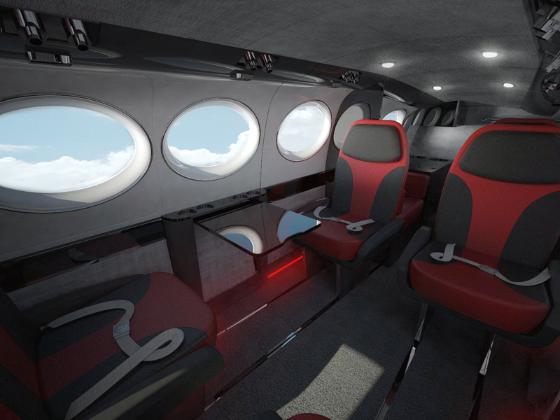 CESSNA 414 interior variant 1