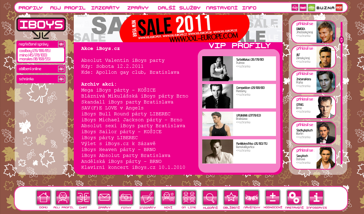 návrh na grafiku zoznamovacieho webu / graphic design for web chat 03